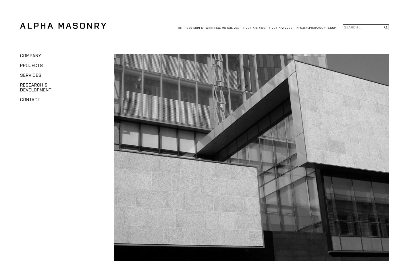 Alpha Masonry home page