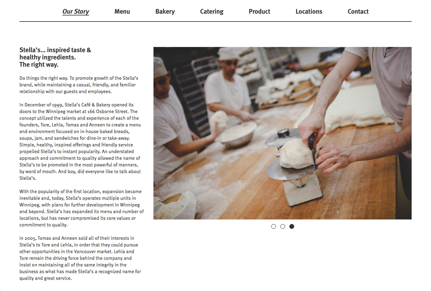 Stella’s about page