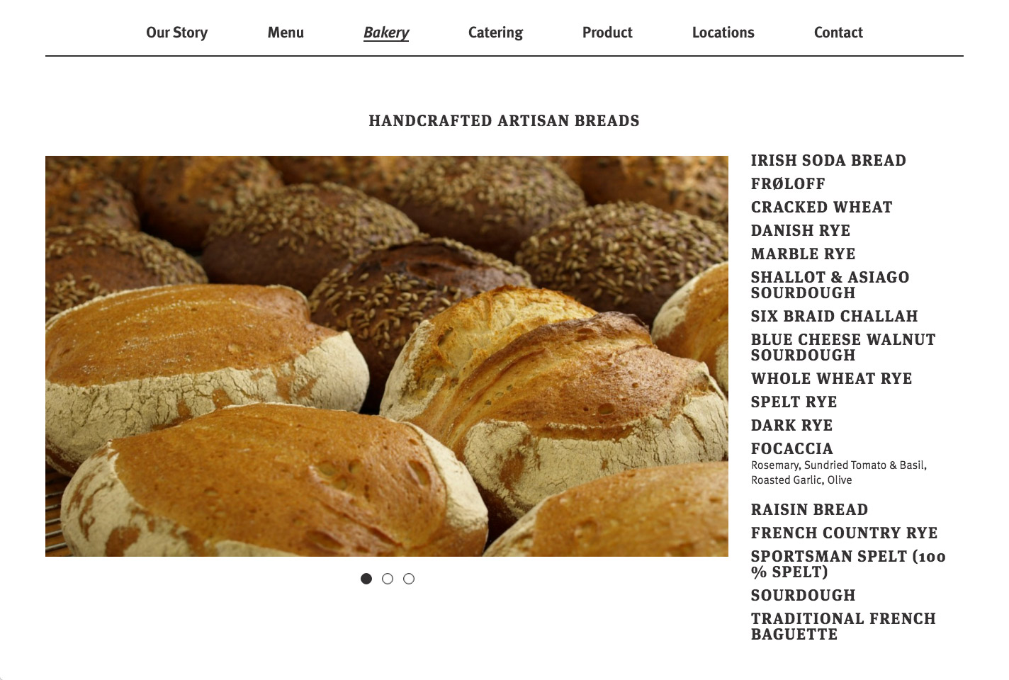 Stella’s bakery page